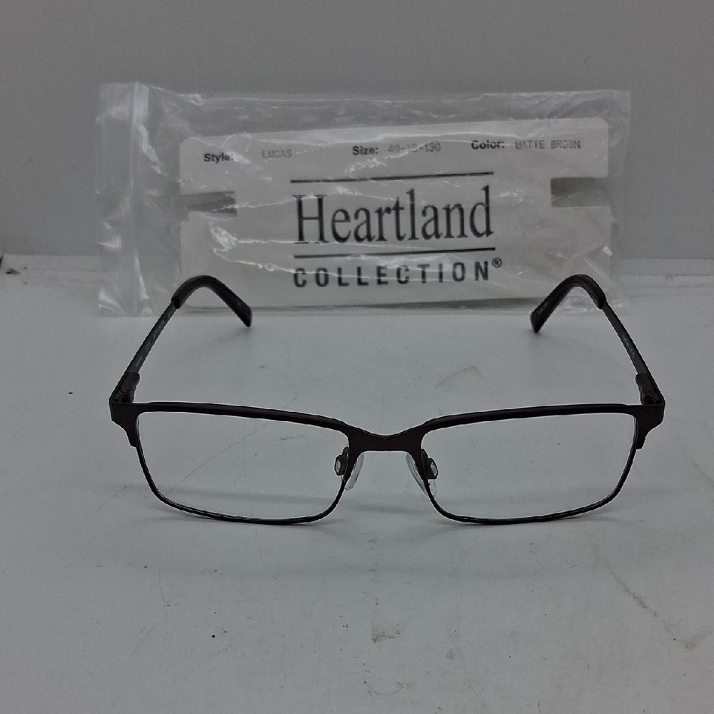 NWT Rxable Heartland Lucas Matte Brown Eyeglass Frames